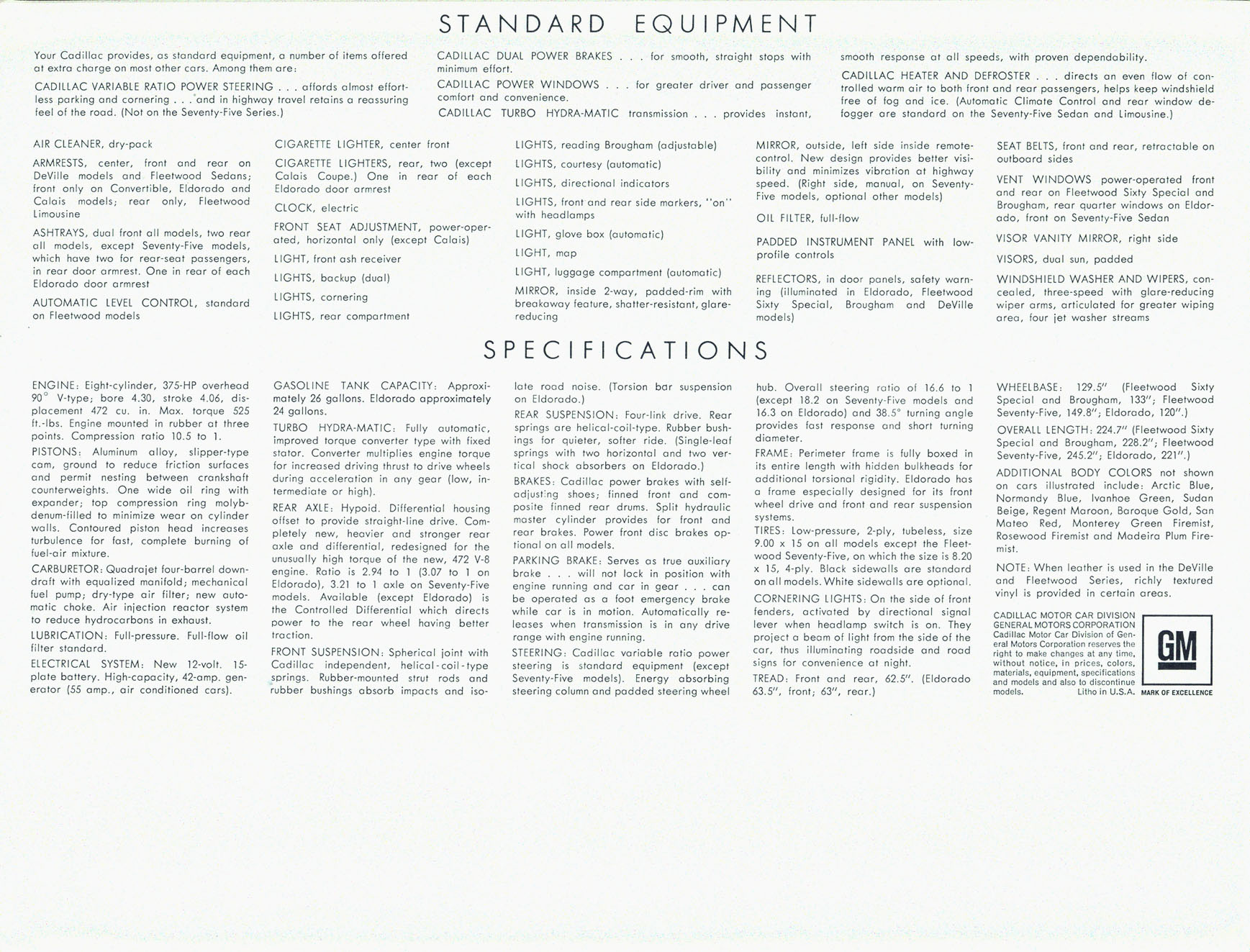 1968 Cadillac Brochure Page 13